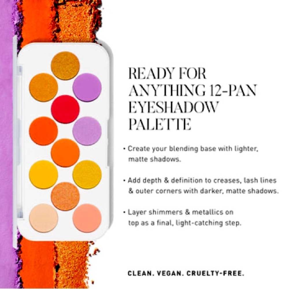 Morphe 2 12-Pan Eyeshadow Palette with Vibrant Colors